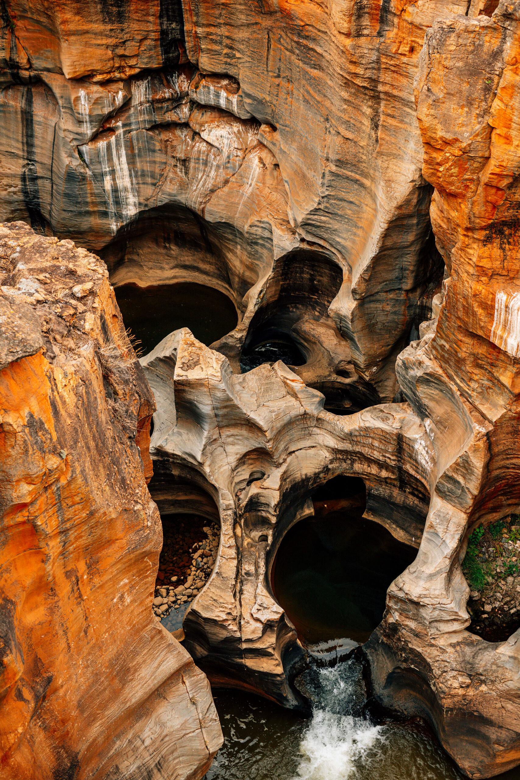 Bourke's Luck Potholes on the Panorama Route near Dwarsloop